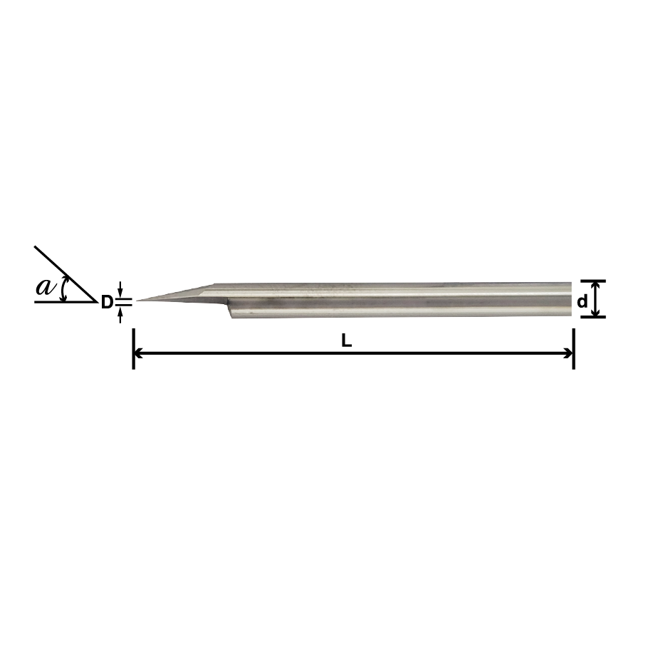 Model 5 TTA Tungsten Carbide Engraving End Mill